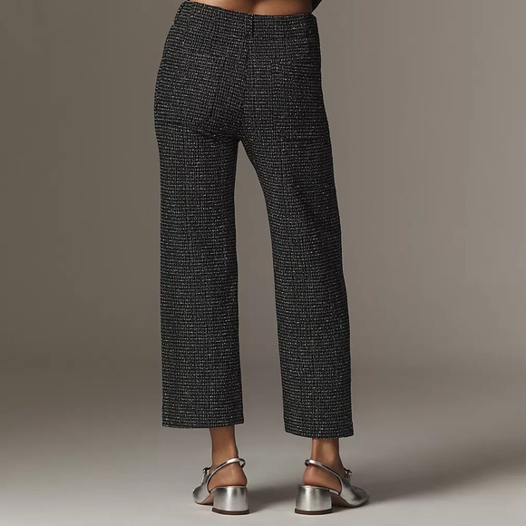 Anthropologie The Colette Cropped Wide Leg Pant Size L NWT - Picture 3 of 17